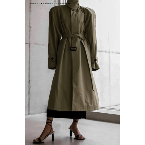 Frankie Shop Decima oversized trench coat - Picture 6 of 14